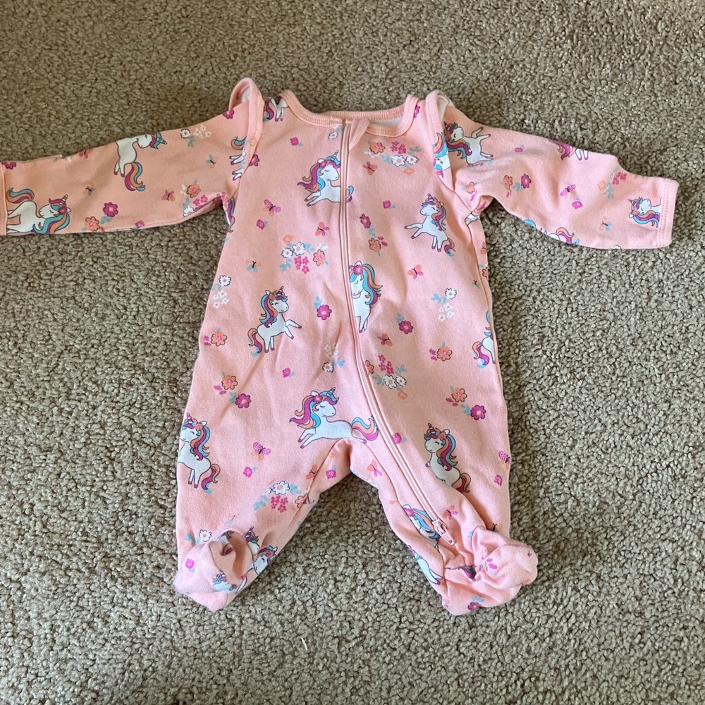 Pink Unicorn Kids One Piece